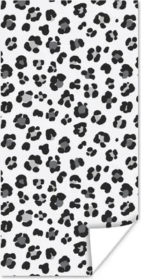 Produktbild von MuchoWow® Poster Panther Druck - Grau - Abstrakt 60x120 cm - Wandschmuck