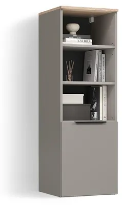 Image de Armoire universelle Livinity Piave Grège avec une porte, Model 58785