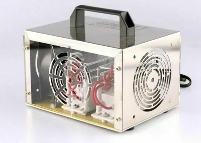 A product shot of an ozone generator on a white background.