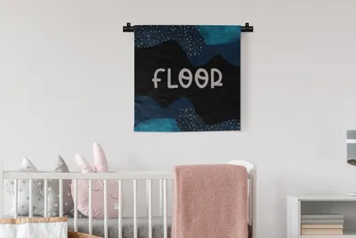 Produktbild von MuchoWow® Wandteppich Wandbehang Boden - Pastell - Mädchen 60x60 cm Tapisserie Dekoration Wandtuch - Dekorationen - Wand Decke