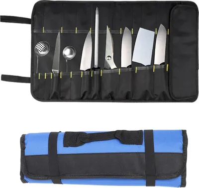 Produktbild von Aufrollbare Werkzeugtasche aus Segeltuch, 22 Aufbewahrungstaschen, tragbare multifunktionale Rolltasche zur Werkzeugorganisation, Rolltasche für Schraubendreher zur Aufbewahrung kleiner Hämmer und Schraubenschlüssel