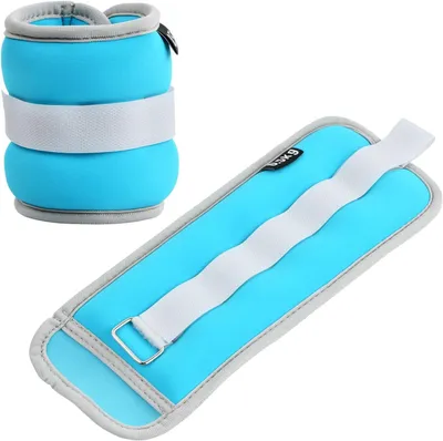 Zdjęcie produktu dla Obciążniki na kostki, 0,25/0,5/0,75 kg, zestaw 2 sztuk, do ćwiczeń fitness