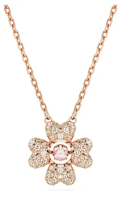 Produktbild von Swarovski Damen Halskette Glücksklee Weiß Roségold IDYLLIA 5674211