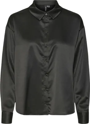 Produktbild von Vero Moda Damen Bluse Merle mit durchgehender Knopfleiste und Regular Fit Passform