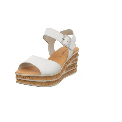 Produktbild von Gabor Damen Komfort Sandalen Keil F-Weite 44.651 Weiß