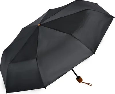Produktbild von Clayre & Eef Faltbarer Regenschirm 56 cm Schwarz Polyester