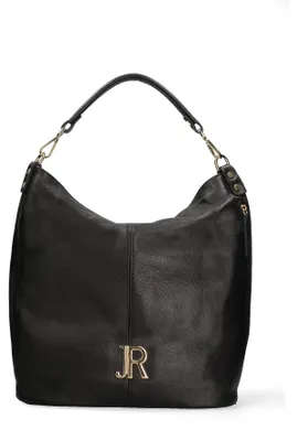 Produktbild von Damen Schultertasche aus Leder, Modell "Dollar", mit verstellbarem Trageriemen. Hergestellt in Italien