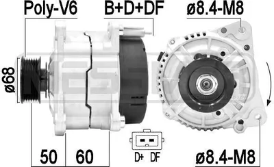 Immagine prodotto di ERA 209439A Alternatore 120 A 14 V per VW Transporter IV Bus (70B, 70C, 7DB, 7DK, 70J, 70K, 7DC, 7DJ) e Transporter IV Furgone