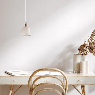 Produktbild von Hängelampe Pendelleuchte Esstisch Wohnzimmerlampe Deko Lampenschirm Stoff E27