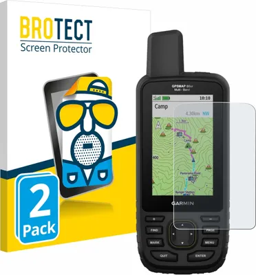 Produktbild von 2x BROTECT Schutzfolie für Garmin GPSMAP 66sr Displayschutz Displayschutzfolie Folie Matt Entspiegelungsfolie