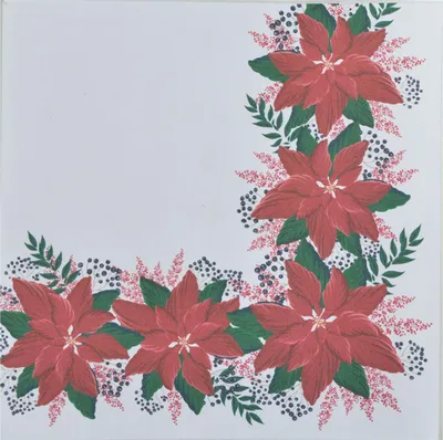 Image de Lot de 20 serviettes en papier Poinsettias