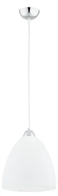 Immagine prodotto di Lampada a sospensione con elementi argentati LERA bianca 1xE27x15W in metallo, dimensioni: 90x23x23 cm, IP20 Alfa
