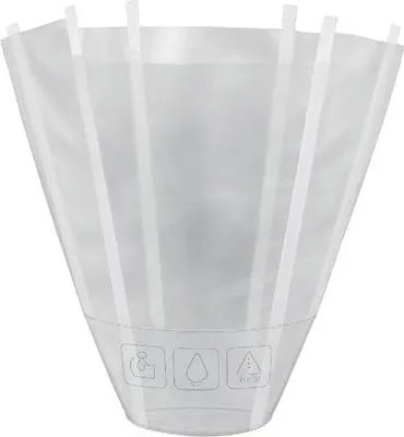 Zdjęcie produktu dla Wazon do transportu kwiatów bukietów 105x195mm Woreczek Torba