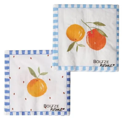 Immagine prodotto di Tovaglioli Boltze Home arancione 20dlg
