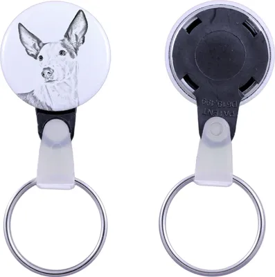 Produktbild von Podenco Ibicenco, Ibiza-Podenco,Ca Eivissec - Schlüsselanhänger mit dem Bild eines Hundes, Anhänger mit dem eigenen Grafikdesign der Marke Art-Dog