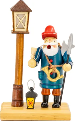 Produktbild von Kaladia Räuchermännchen Nachtwächter mit LED Laterne - Maße ca. 19x11x7cm, für Räucherkerzen Größe M (Standard) - 30152-19