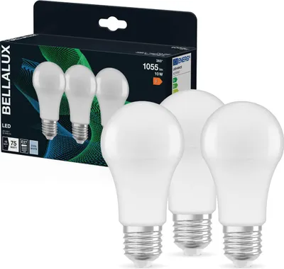 Produktbild von 3er Pack BELLALUX LED Lampe CLA 10W 840 Frosted E27 Neutralweiss 4058075595569