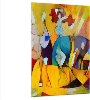 Produktbild von Bilder auf glas - Einteilig - Abstraktion modern - 80x120cm - Glasbilder - Wandbilder - Bilder - zum Aufhängen bereit - Wanddekoration aus Glas - Glas Bilder - Wandbild auf Glas - GPA80x120-3455