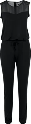 Produktbild von Urban Classics Jumpsuit Damen Ladies Tech Mesh Long Jumpsuit schwarz 5XL