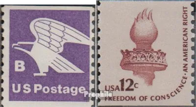 Produktbild von Briefmarken USA 1981 Mi 1457II C,1458C yb (kompl.Ausg.) postfrisch US-Postemblem