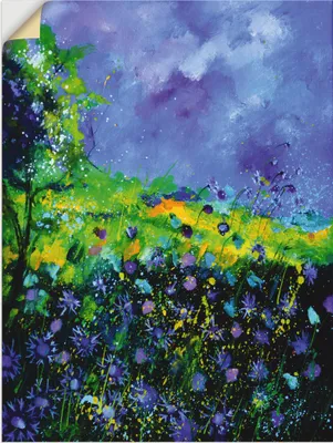Produktbild von ARTland Wandbild, selbstklebend Wilde Blumen Größe: 90x120 cm