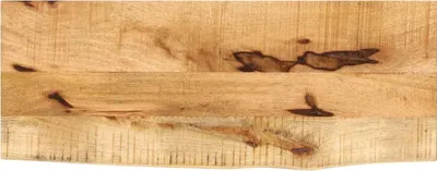 Zdjęcie produktu dla Blat 70x20x3,8 cm krawędź z litego drewna Szorstkie drewno mango