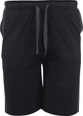 Produktbild von Duke - "D555 Ryan" Jersey-Shorts 2er-Pack für Herren DC510 (7XL) (Schwarz/Holzkohle)