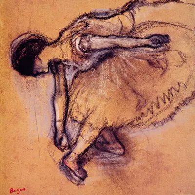Zdjęcie produktu dla Obraz drukowany Edgar Degas - Tancerka (70 x 70 cm)