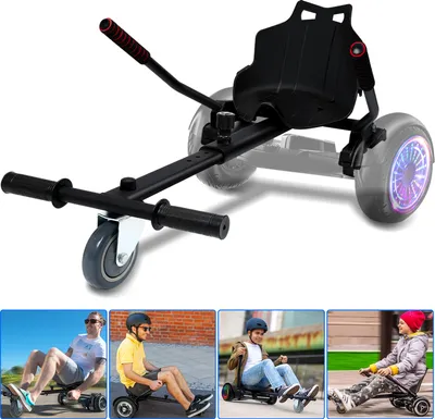 Produktbild von Lospitch Hoverboard Sitz Hoverboards Hoverkart Sitzscooter für 6,5 , 8,5 und 10 Zoll Hoverboards schwarz Kart-Erweiterung