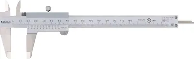 Produktbild von MITUTOYO Analog-Messschieber m. Feststellschraube Messb. 0-150mm 0,05