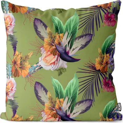 Produktbild von VOID Tropisches Blumenmuster Kissenbezug Kissenhülle Sofakissen Kissen Deko Outdoor-Kissen Dekokissen