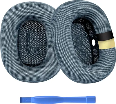 Produktbild von Ersatz Ohrpolster für AirPods Max – Memory-Schaum, Silikon & Mesh - Blau