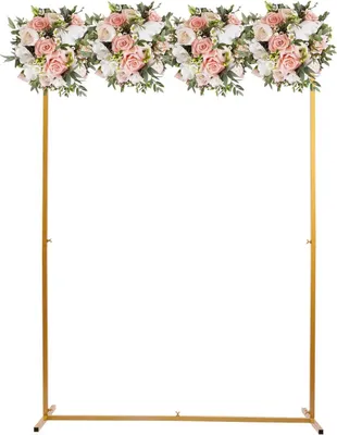 Immagine prodotto di Arco nuziale - Supporto metallico - Dimensioni 200 x 150 x 45 cm - Ferro - Peso netto 5,08 kg - Taglia L - Oro