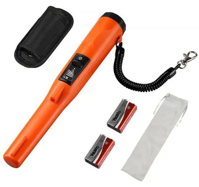 Immagine prodotto di Metal Detector Pinpointer - Impermeabile IP68 - Metal Detector con 3 modalità - Caccia al tesoro Propointer LCD/Tonalità/Vibrazione - Batteria 9V e custodia in velluto inclusi