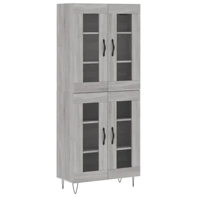 Obrázek produktu pro Skříň highboard šedá sonoma 69,5 x 34 x 180 cm kompozitní dřevo