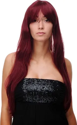 Produktbild von WIG ME UP Damen Perücke lang Granatrot 3111-39