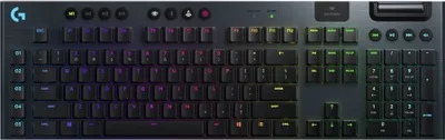 Produktbild von Logitech Gaming G915 TKL - Tastatur - Hintergrundbeleuchtung - USB, Bluetooth, LIGHTSPEED - QWERTY - US International - Tastenschalter: GL Tactile - Kohle