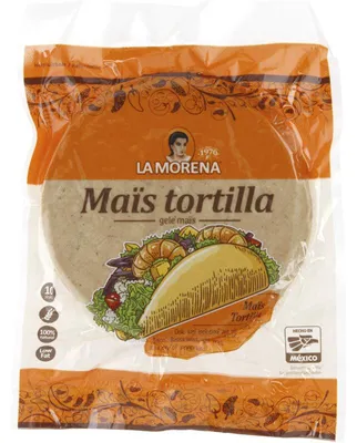 Obrázek produktu pro La Morena Gele Corn Tortilla 10 kusů, 250 g - Měkké žluté kukuřičné tortilly