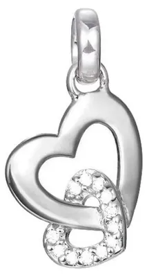 Produktbild von Esprit Anhänger Charms Bead Edelstahl JW50248 Zirkonia Herz ESZZ00487A000