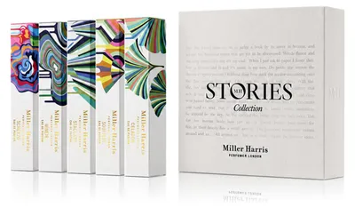 Obrázek produktu pro Miller Harris M.H. Stories Collection, mini sada parfémy, 5 x 7,5 ml, Obrázek vytvořený pomocí AI