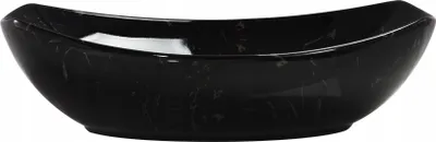 Zdjęcie produktu dla Umywalka nablatowa 55x40x15 CZARNY / KAMIEŃ ceramiczna Omeble