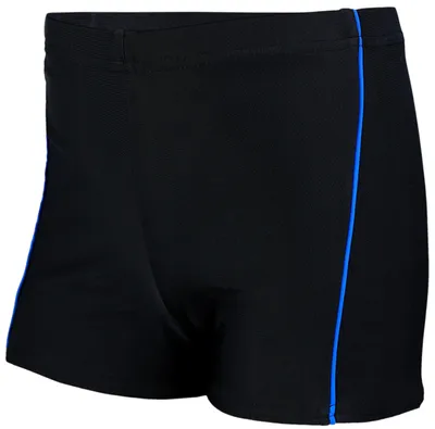 Produktbild von Aquarti Jungen Badehose Gestreift mit Motiven, Farbe: 022 Schwarz/Blau, Größe: 158