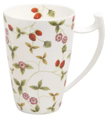Immagine prodotto di Tazza gigante, tazza MIRELLA Fragole per 500 ml Porcellana bianca rossa verde TeaLogic