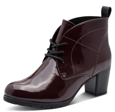 Produktbild von MARCO TOZZI Damen Stiefel Bequem, Rot (BORDEAUX PAT.), 39 EU