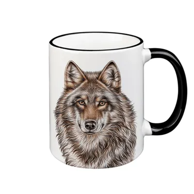 Produktbild von Schwarzwaldmariele - 6000 - Kaffeebecher, Wolf, Keramik, 330ml