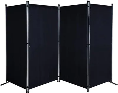 Immagine prodotto di Set versatile di pannelli frangivista in poliestere nero