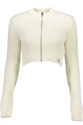 Produktbild von CALVIN KLEIN Strickjacke Damen Textil Weiß SF18017 - Größe: XL
