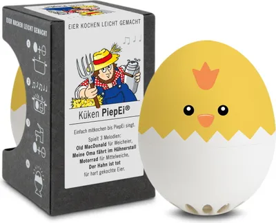 Produktbild von Brainstream PiepEi Küken Ei Eierkocher Frühstücksei Ei Eier kochen Eieruhr