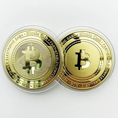 Produktbild von Dekorative Bitcoin Cash Münze - Golden / Typ2 für Sammler KP13437