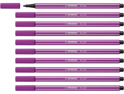 Obrázok produktu pre STABILO Pen 68, 1 farba/farieb, orgován, Guličkové zakončenie, 1 mm, orgován, Šesťhranný